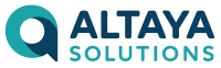 Logo complet Altaya Solutions avec texte et pictogramme, sans arrière plan.